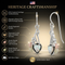 Ave 369 Created Opal Heart Antique Earrings, Sterling Silver, 12k Green Gold and Rose Gold Black Hills Gold Motif
