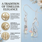 Scrollwork Pattern Earrings, Sterling Silver, 12k Green and Rose Gold Black Hills Gold Motif