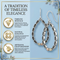 Antiqued Loop Dangle Earring, Sterling Silver, 12k Green and Rose Gold Black Hills Gold Motif