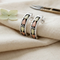 Antiqued Post Earrings, Sterling Silver, 12k Green and Rose Gold Black Hills Gold Motif
