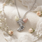 Ave 369 Angel Pendant Necklace, Sterling Silver, 12k Green Gold, 12k Rose Gold Black Hills Gold, 18"