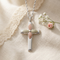 Church Cross Pendant Necklace, Sterling Silver, 12k Green Gold, 12k Rose Gold Black Hills Gold, 18''