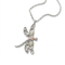 Ave 369 Dragonfly Pendant Necklace, Sterling Silver, 12k Green Gold, 12k Rose Gold Black Hills Gold, 18''