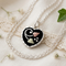Diamond-Cut Black Heart Pendant Necklace, Sterling Silver, 12k Green Gold, 12k Rose Gold Black Hills Gold, 18''