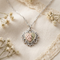 Scrollwork Heart Pendant Necklace, Sterling Silver, 12k Green Gold, 12k Rose Gold Black Hills Gold, 18''
