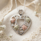 Heart Pendant Necklace, Sterling Silver, 12k Green and Rose Gold Black Hills Gold Motif, 18''