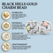 Scrollwork Charm Bead, Sterling Silver, 12k Green and Rose Gold Black Hills Gold Motif