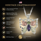 Peridot and Amethyst Butterfly Necklace, Sterling Silver, 12k Green and Rose Gold Black Hills Gold Motif, 18''