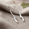 Rhodium-Plated Sterling Silver Sways Shepherd Hook Earrings, 12k Rose Gold Black Hills Gold