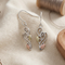 Sculpting Dangle Earrings, Sterling Silver, 12k Green and Rose Gold Black Hills Gold Motif
