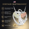Diamond-Cut Angel Heart Pendant Necklace, Sterling Silver, 12k Green Gold, 12k Rose Gold Black Hills Gold, 18''