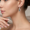 Mystic Fire Topaz Marquise Earrings, Sterling Silver, 12k Green and Rose Gold Black Hills Gold Motif