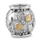 Engraved Charm Bead, Sterling Silver, 12k Green and Rose Gold Black Hills Gold Motif