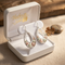 Diamond-Cut Oval Drop Earrings, Sterling Silver, 12k Green Gold, 12k Rose Gold Black Hills Gold