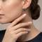 Black Hills Gold Grape Leaf Drop Earrings – Sterling Silver with 12K Rose & Green Gold Leaves, Diamond-Cut Black Enamel Marquise Dangle Earrings