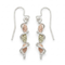 Leaf Dangle Earrings Sterling Silver, 12k Green and Rose Gold Black Hills Gold Motif