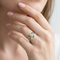 Lab Created Soude Emerald May Birthstone Ring, Sterling Silver, 12k Green and Rose Gold Black Hills Gold Motif, Size 5.25