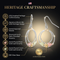 Twice Circle Hoop Earrings, Sterling Silver, 12k Green and Rose Gold Black Hills Gold Motif