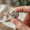 Heart Bead Charm Bracelet, Sterling Silver, 12k Green and Rose Gold Black Hills Gold Motif