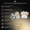 Diamond-Cut Butterfly Earrings, Sterling Silver, 12k Rose and Green Gold Black Hills Gold Motif