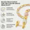 Frosty Grape Leaves and Grapes Bracelet, 10k Yellow Gold, 12k Green and Rose Gold Black Hills Gold Motif