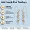 Leaf Dangle Earrings Sterling Silver, 12k Green and Rose Gold Black Hills Gold Motif