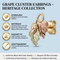Grape Cluster Earrings, 10k Yellow Gold, 12k Green Gold, 12k Rose Gold Black Hills Gold