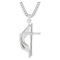 Methodist Cross Sterling Silver Pendant Necklace, 18"