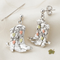 Diamond-Cut Shoe Earrings, Sterling Silver, 12k Green and Rose Gold Black Hills Gold Motif