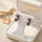 Oxidized Owl Leaf Earrings, Sterling Silver, 12k Green and Rose Gold Black Hills Gold Motif