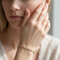 Rectangle Pattern Bracelet, 10k Yellow Gold, 12k Green and Rose Gold Black Hills Gold Motif, 7.5"