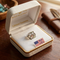 Rhodium-Plated Sterling Silver Diamond-Cut Edge Bracelet Charm, 12k Rose and Green Gold Black Hills Gold