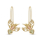 Filigree Hummingbird Earrings, 10k Yellow Gold, 12k Green Gold, 12k Rose Gold Black Hills Gold