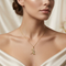 Dragonfly Pendant Necklace for Women, 10K Yellow Gold Black Hills Gold with 12K Green & Rose Gold Leaves, Filigree Nature Pendant, 18 Inch Chain with Spring Ring Clasp