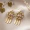 Diamond-Cut Dream catcher Earrings, 10k Yellow Gold, 12k Green and Rose Gold Black Hills Gold Motif