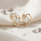Ave 369 Created Opal Heart Stud Earrings, 10k Yellow Gold, 12k Green Gold, 12k Rose Gold Black Hills Gold