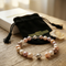 Freshwater Cultured Multi-Color Pearl Strand Bracelet, 8 MM - 9 MM, Sterling Silver 7.75 Inches