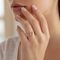 Petite Open Heart Ring in 10k Yellow Gold, 12k Rose Gold, 12k Green Gold