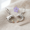 High Polish Dolphin Leverback Earrings, Sterling Silver, 12k Green and Rose Gold Black Hills Gold Motif