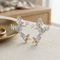 Petite Frog Design Earrings, Sterling Silver, 12k Green and Rose Gold Black Hills Gold Motif