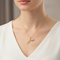 Petite Rose Pendant Necklace, 10k Yellow Gold, 12k Green Gold Black Hills Gold Motif, 18"