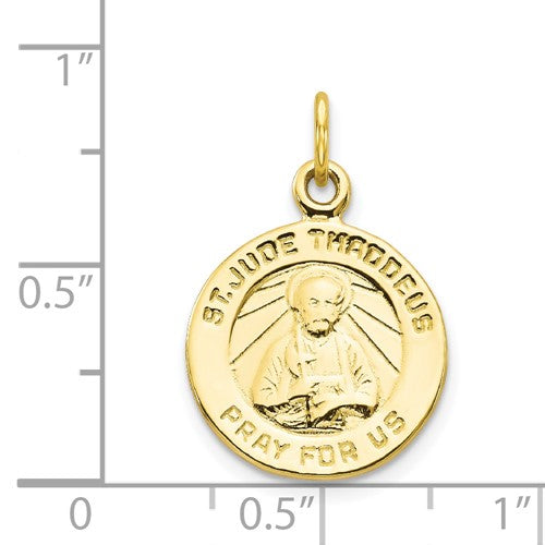 Ave 369 10k Yellow Gold ST. Jude Medal (20X16MM)