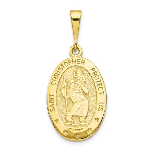 Ave 369 10k Yellow Gold St. Christopher Medal (35X16MM)