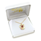 Ave 369 Garnet Heart January Birthstone Pendant Necklace, 10k Yellow Gold, 12k Green Gold, 12k Rose Gold Black Hills Gold, 18"