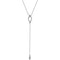 Geometric Necklace in Rhodium-Plated 14k White Gold, 16-18"