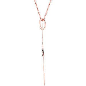 4-Stone Diamond Heart 14k Rose Gold and White Gold Pendant Necklace, 18" (.80 Ctw, GH, I1)