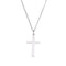 Embossed Cross in a Latin Cross Sterling Silver Necklace, 18"