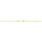 1mm 14k Yellow Gold Diamond-Cut Snake Chain, 16"