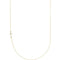 Diamond Off-Center Sideways Cross 14k Yellow Gold Necklace, 16" (.05 Ctw, G-H Color, I1 Clarity)