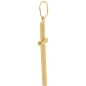 Men's Chapel Cross 14k Yellow Gold Pendant